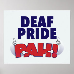Deaf Pride PAH! poster