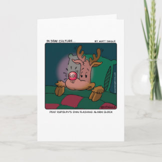 Deaf Rudolph Holiday Card