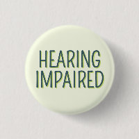 Deafness Basic Green Lettering Hearing Impaired