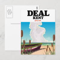 Deal Kent seaside travel poster