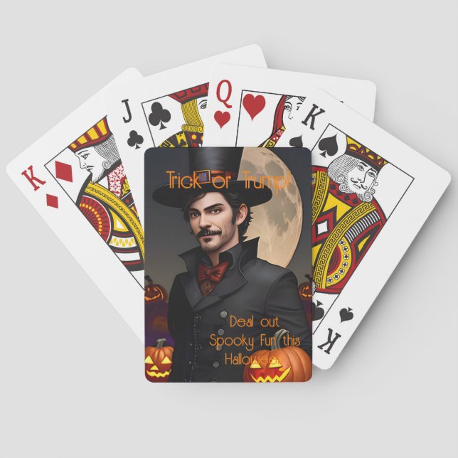 Deal Out Warlock Fun Halloween Party Game Night Playing Cards (Back)