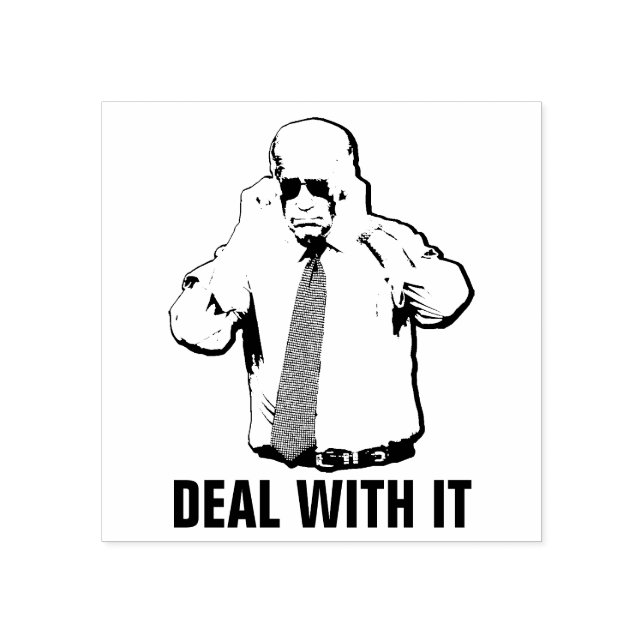 Deal With It Biden Rubber Stamp (Imprint)