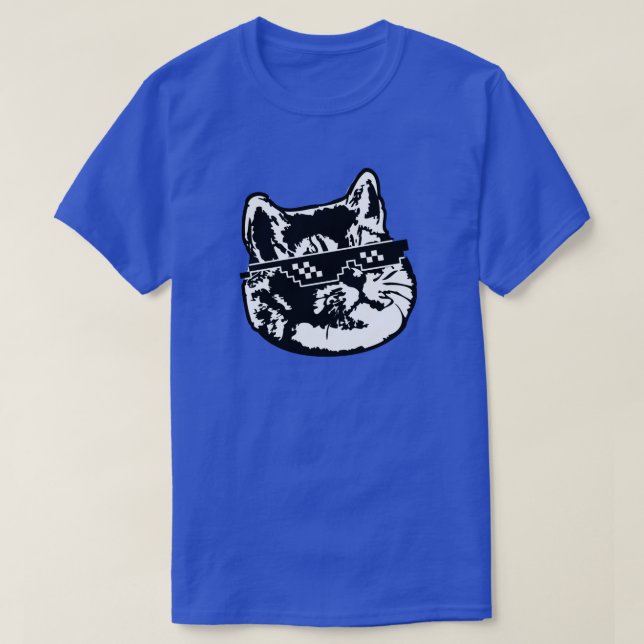 Deal with It Cat Meme Funny Shirt (Design Front)