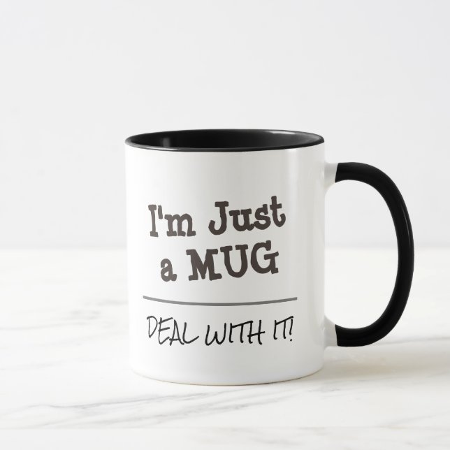 Deal With It Funny Custom Quote Mug (Right)