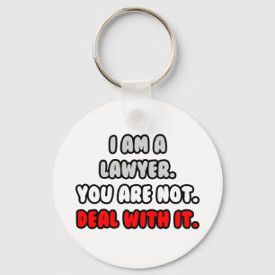 Deal With It ... Funny Lawyer Key Ring