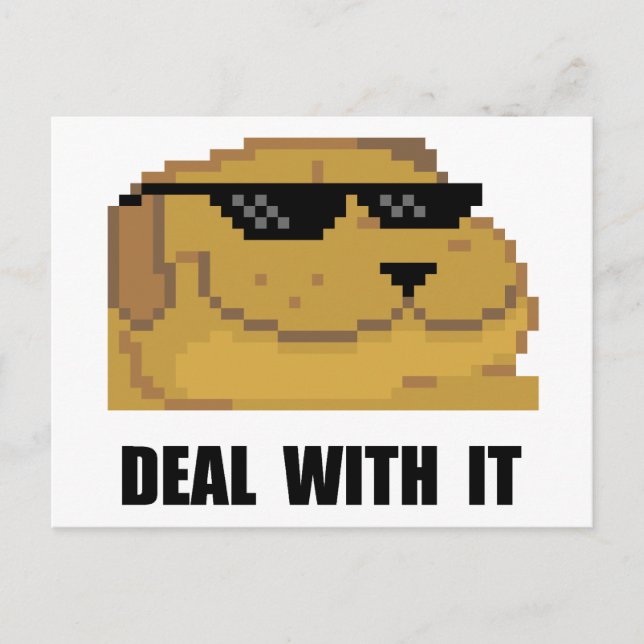 Deal With It Postcard (Front)