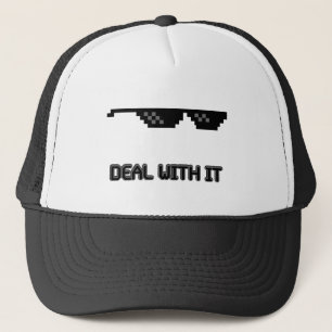 Deal With It Sunglasses Trucker Hat