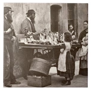 Dealer in Fancy Ware, 1876-77 (woodburytype) Ceramic Tile