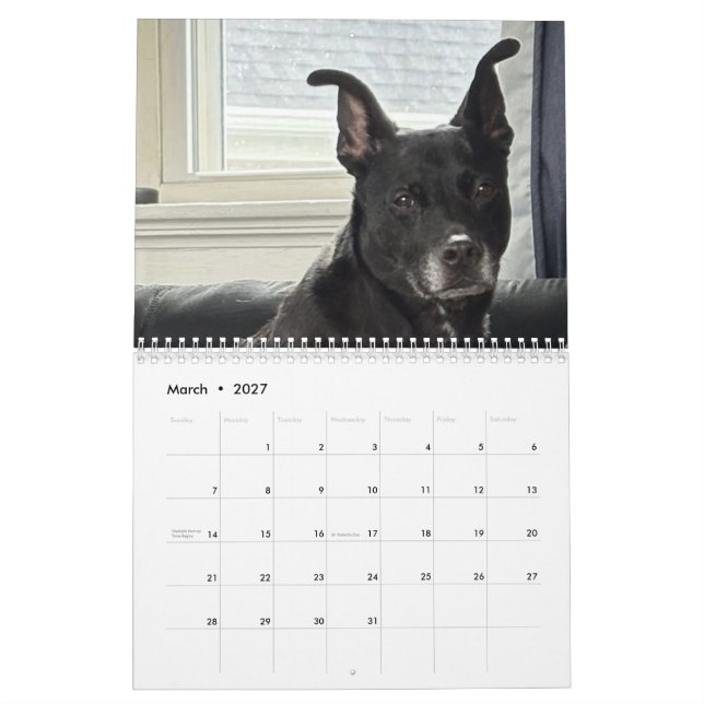 Dean, a 12-Month 2026 Calendar (Mar 2027)