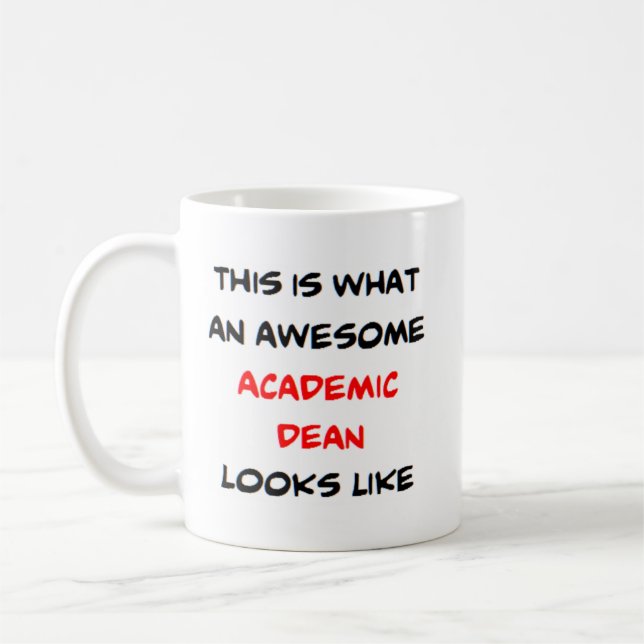 dean academic, awesome coffee mug (Left)