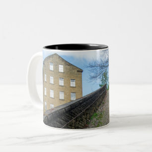 Dean Clough Cobblestone Climb - Brandt's Spirit  Two-Tone Coffee Mug