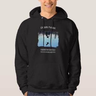 Dean Park Great Blue Heron Shrewsbury Massachusett Hoodie