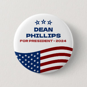 Dean Phillips for President 2024  6 Cm Round Badge