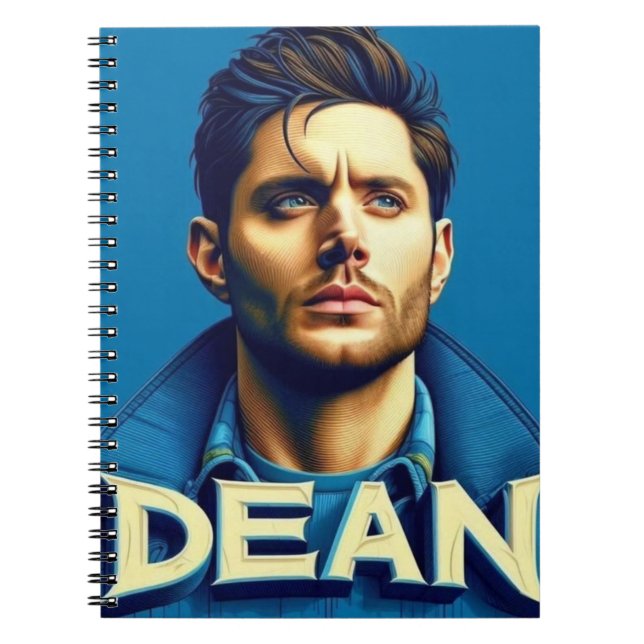 Dean su sfondo blu notebook (Front)