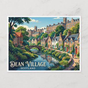 Dean Village Edinburgh Scotland Postcard