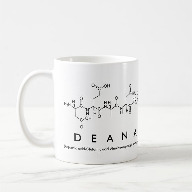 Deana peptide name mug (Left)