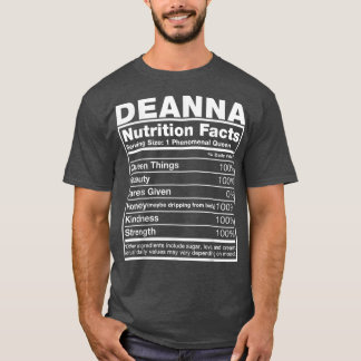 Deanna Nutrition FactsDeanna Name Birthday  T-Shirt