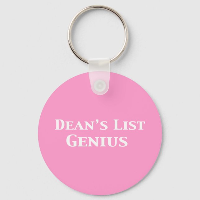 Dean's List Genius Gifts Key Ring (Front)