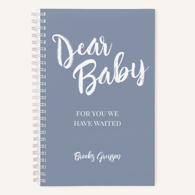 Dear Baby, Pregnancy Journal Keepsake (Front)