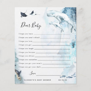 Dear Baby Wishes   Baby Shower Game