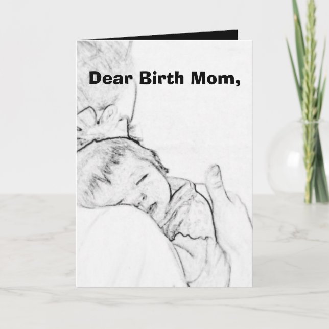 Dear Birth Mum Card (Front)