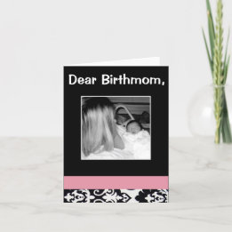 Dear Birth Mum card