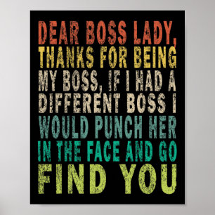 Dear Boss Lady  Poster