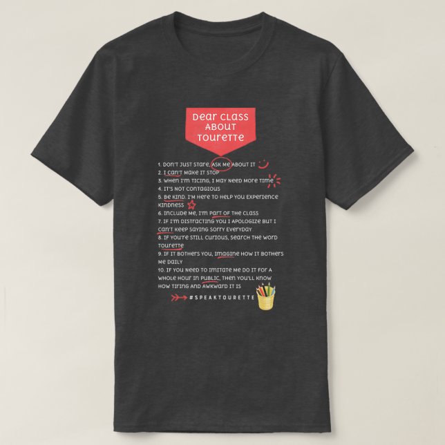 Dear Class T-Shirt (Design Front)