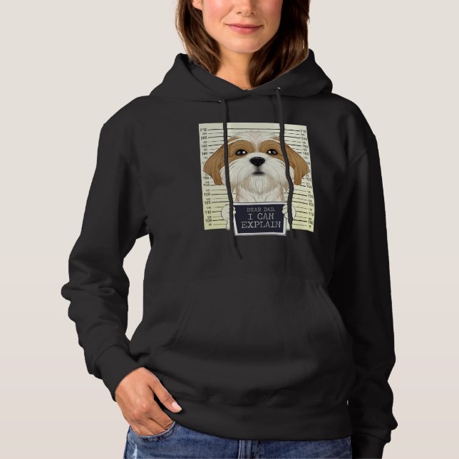 Dear Dad I Can Explain I Shih Tzu Dad Hoodie (Front)