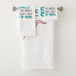 Dear Dad, Out of all The Balls in the World  Bath Towel Set