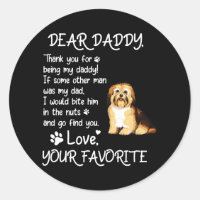 Dear Daddy Havanese Dog Dad Father's Day