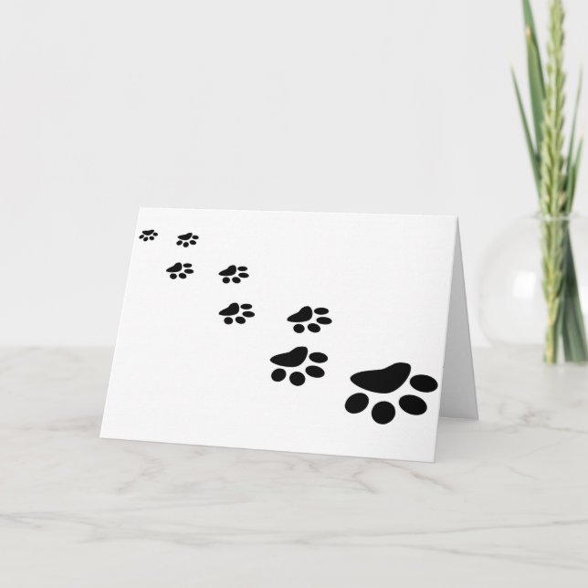 Dear Dog Dad Mum Customisable Pet Name Card (Front)