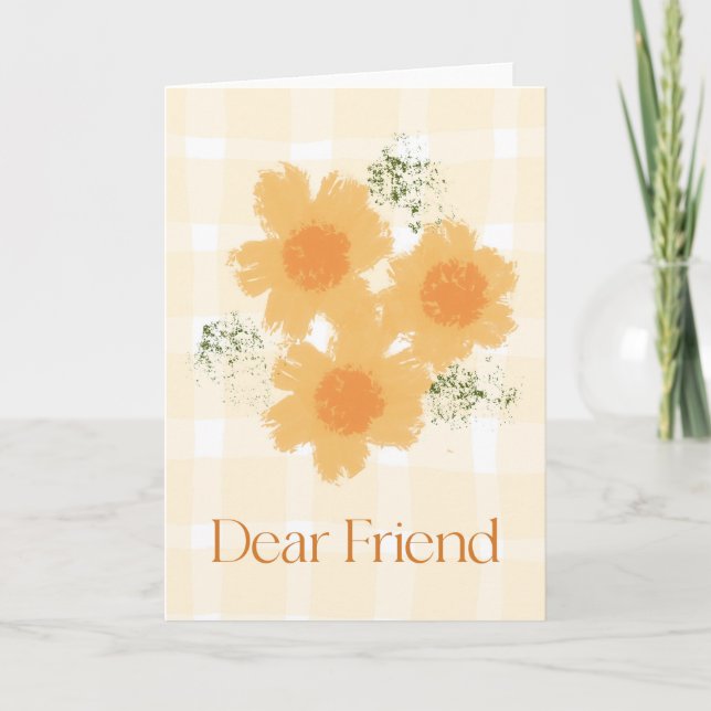 Dear Friend Thinking of You Sympathy Card (Front)
