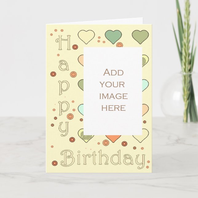 Dear friends get dearer (yellow) -Birthday card (Front)