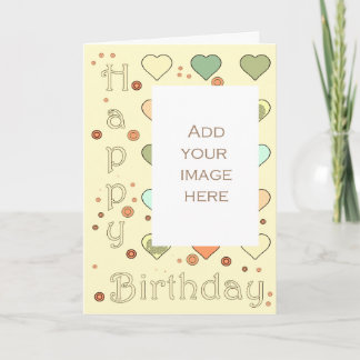 Dear friends get dearer (yellow) -Birthday card