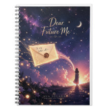 "Dear Future Me" Dreamy Celestial Notebook