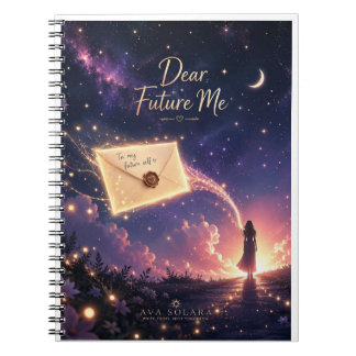 "Dear Future Me" Dreamy Celestial Notebook