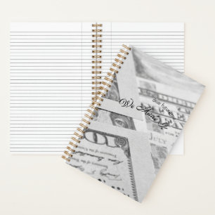 Dear Future Me, We Made It Black And White Goal Notebook