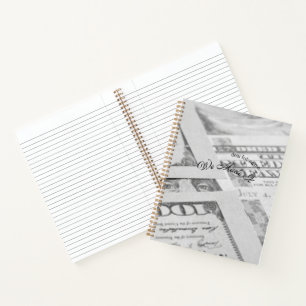 Dear Future Me, We Made It Black And White Goal Notebook