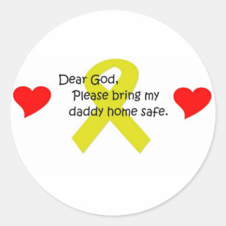 Dear God Classic Round Sticker