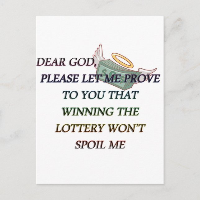 DEAR GOD POSTCARD (Front)