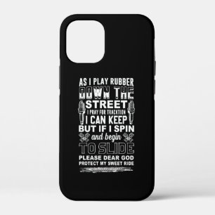 Dear God Protect My Sweet Ride Biker Gift iPhone 12 Mini Case