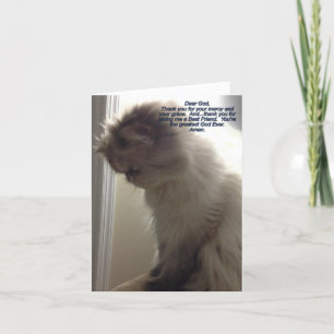 Dear God, Thank You Note Card