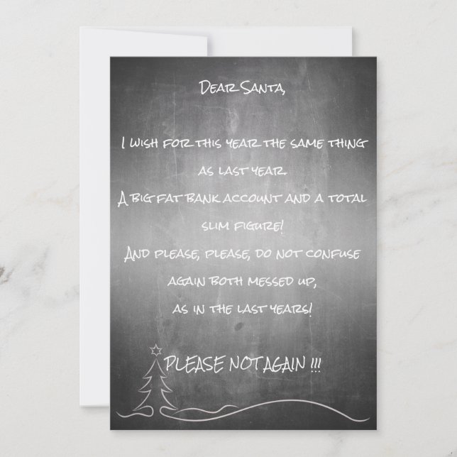 Dear good Santa (Front)