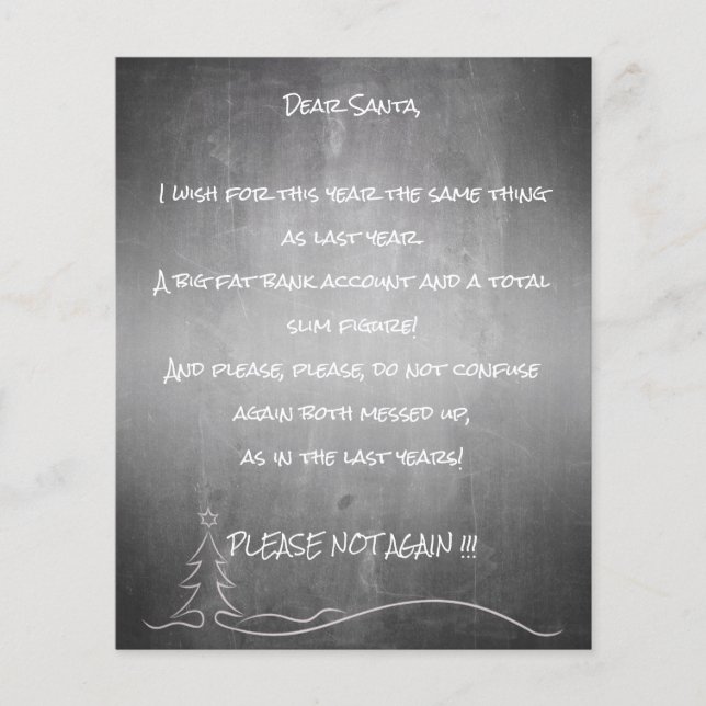 Dear good Santa (Front)