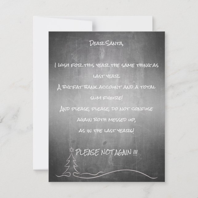 Dear good Santa (Front)