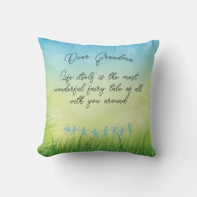 Dear Grandma fairy cushion (Front)