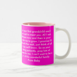 Dear Grandma, First GrandChild Two-Tone Coffee Mug