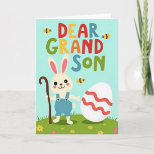 Dear Grandson Happy Spring Card