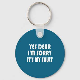 Dear happy wife humor - whipped husband boyfriend key ring